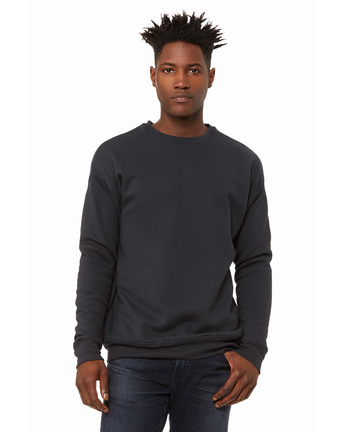 Unisex Drop Shoulder Fleece - WHITE - XS(D0102H7W972)