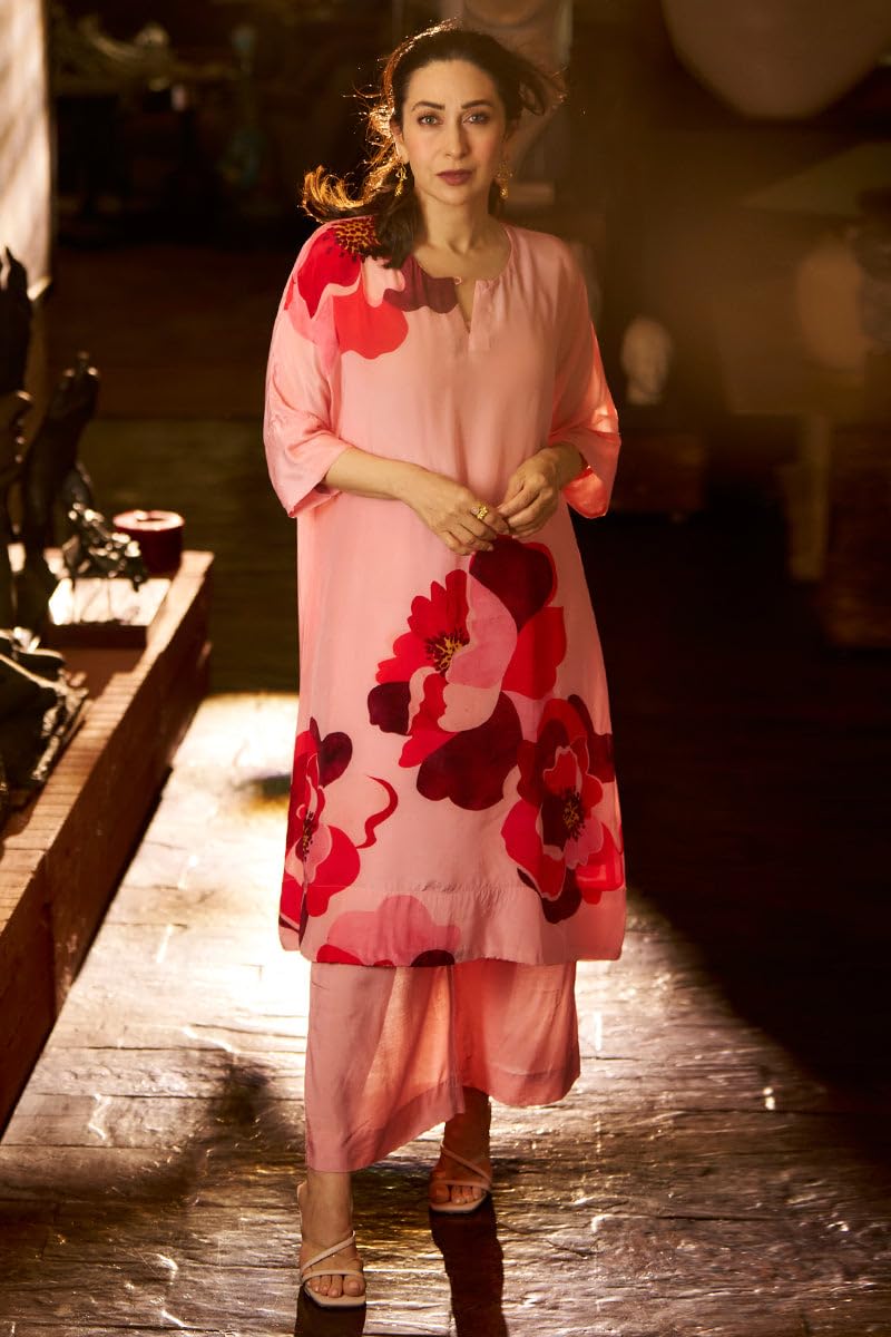 Gosriki Women'S Cotton Blend Regular Length Printed Co-Ord Set