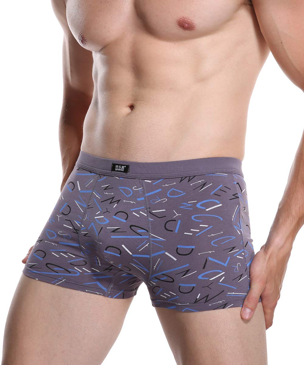 youlehe Men's Underwear Soft Rayon Boxer Briefs Stretch Trunks Pack (as1, alpha, x_l, regular, regular, 8 Pack 012)