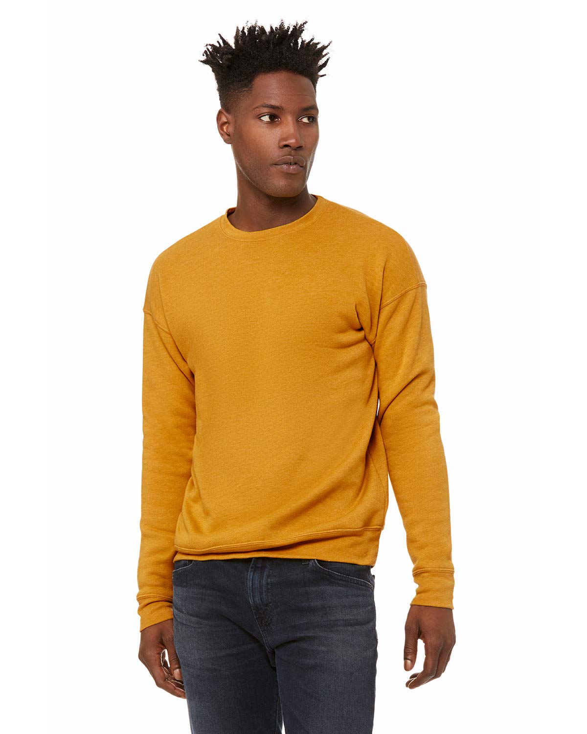 Unisex Drop Shoulder Fleece - WHITE - XS(D0102H7W9gT)