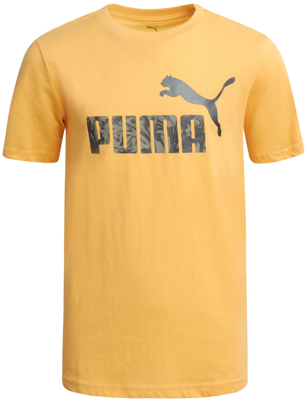 PUMA Boys' T-Shirt - Cat Logo T-Shirt for Boys - Athletic Crewneck Short Sleeve Tee (S-XL), Size Medium, Apricot