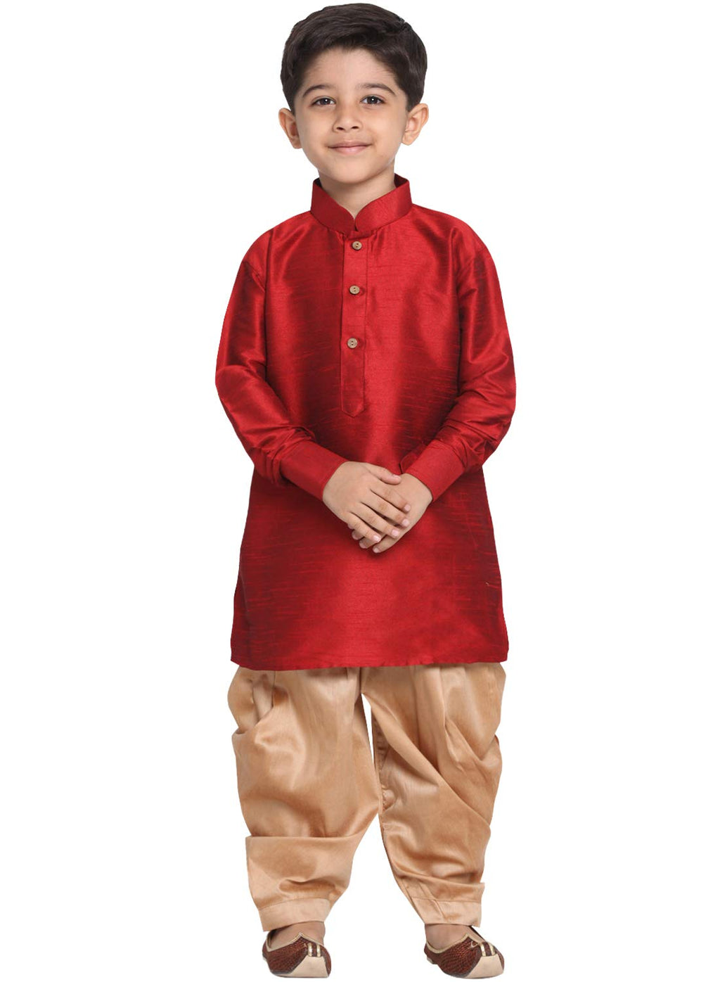 Vastramay Boys Pathani Style Kurta & Cowl Patiala Dhoti Pant Set  Traditional Festive Ethnic Wear