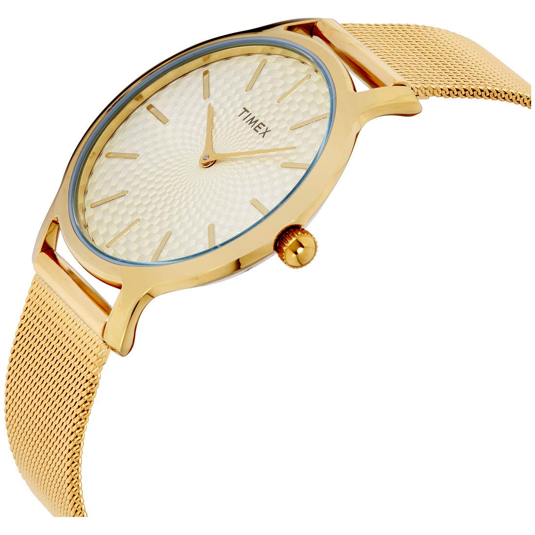 Timex Women's TW2R36100 Metropolitan 34mm Gold-Tone Stainless Steel Mesh Bracelet Watch