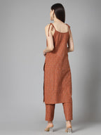 Stylum Women'S Woven Designed Cotton Blend Straight Kurta Pant Set (Kpbullset)