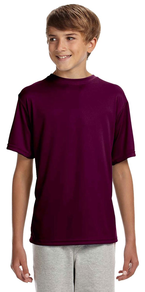 Youth cooling Performance T-Shirt - gRAPHITE - S(D0102H7KD78)