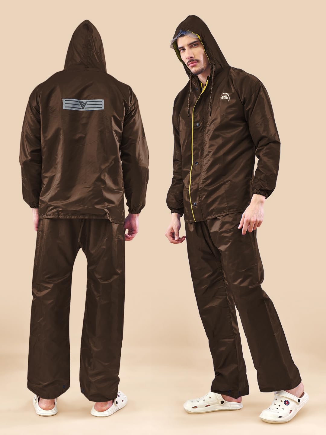 Lux Venus Reversible Rain Coat For Men.