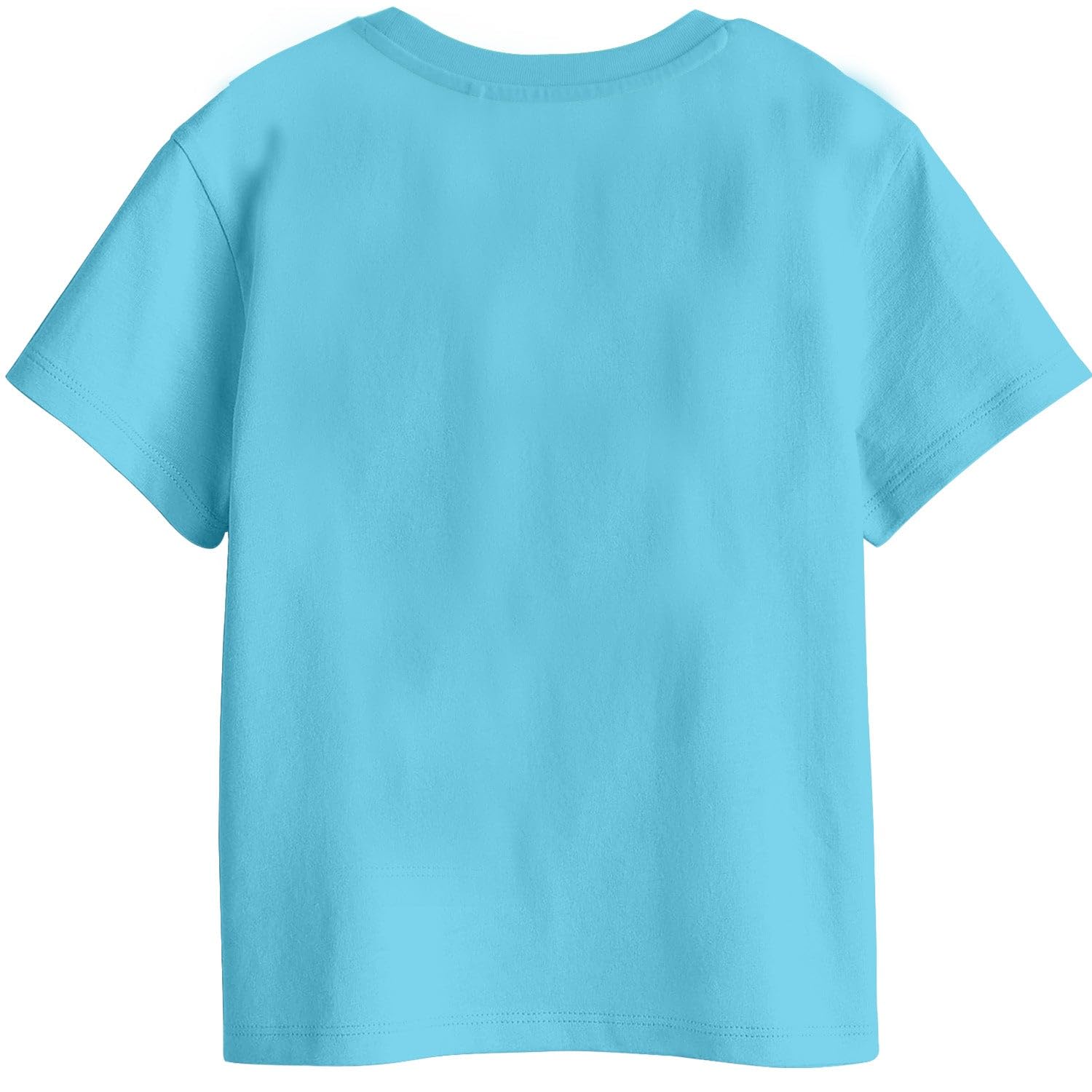 Bon Organik Girls Regular Fit T-Shirt (BON11403_Sky Blue