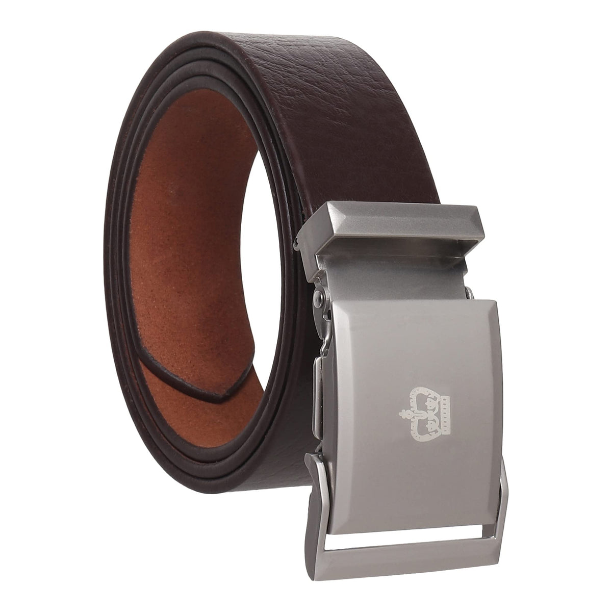 Usl MenS Leather Army Lock Brown Belt For Men | Casual Mens Leather Belt (34) 34