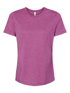 Bella Canvas Ladies' Relaxed Heather CVC Short-Sleeve T-Shirt - Heather Magenta - XL