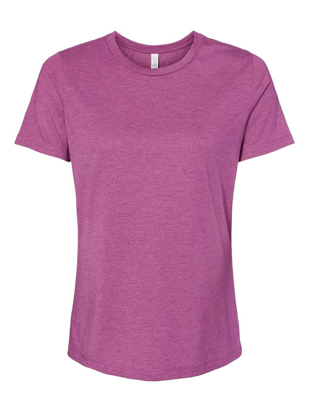Bella Canvas Ladies' Relaxed Heather CVC Short-Sleeve T-Shirt - Heather Magenta - XL