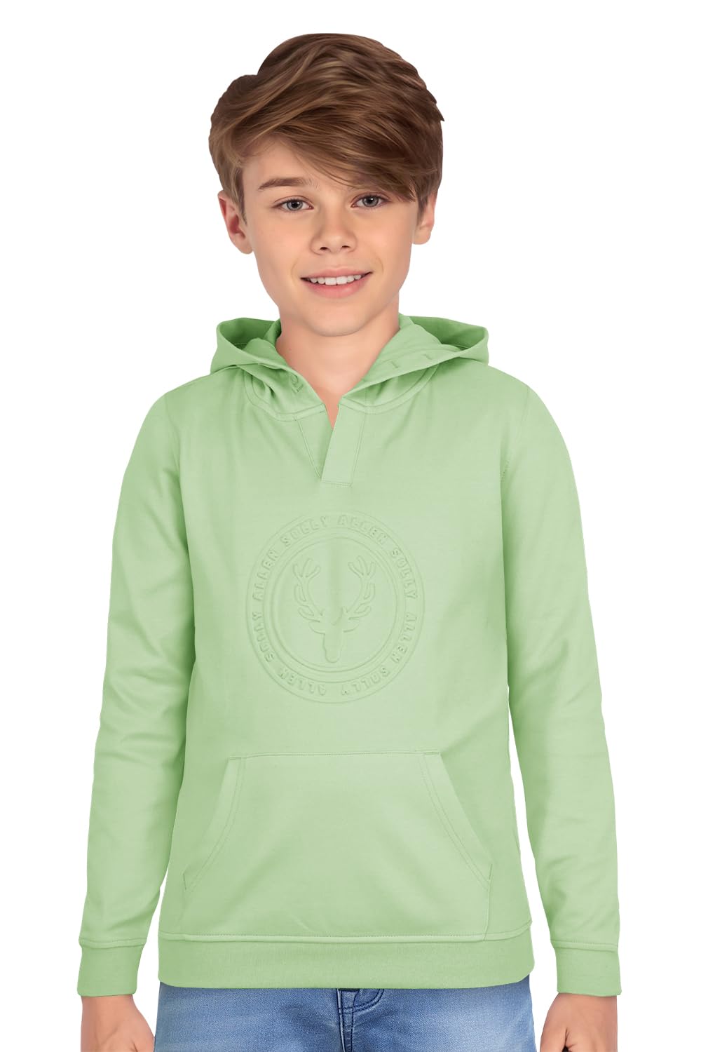 Allen Solly Boys Regular Fit Full Sleeve Hooded T-Shirt