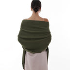 RIIQIICHY Winter Scarf for Women Green Pashmina Shawls Wraps for Evening Dresses Large Warm Soft Scarves