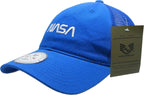 NASA Soft Trucker Caps, Worm, Royal