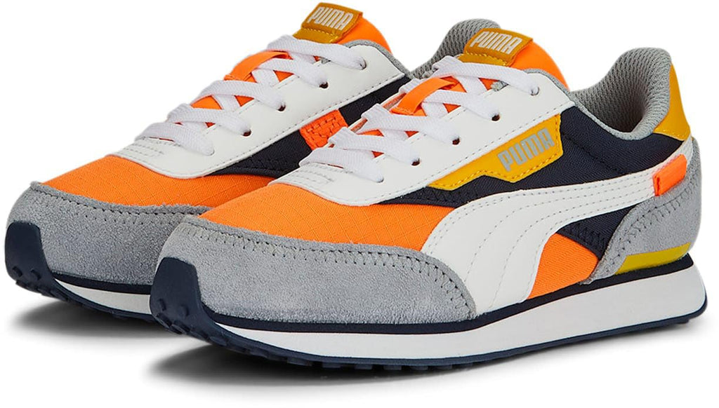 Puma - Preschool Rider Play On Shoes, Color Ultra Orange/Puma White, Size: 13 M US Little Kid