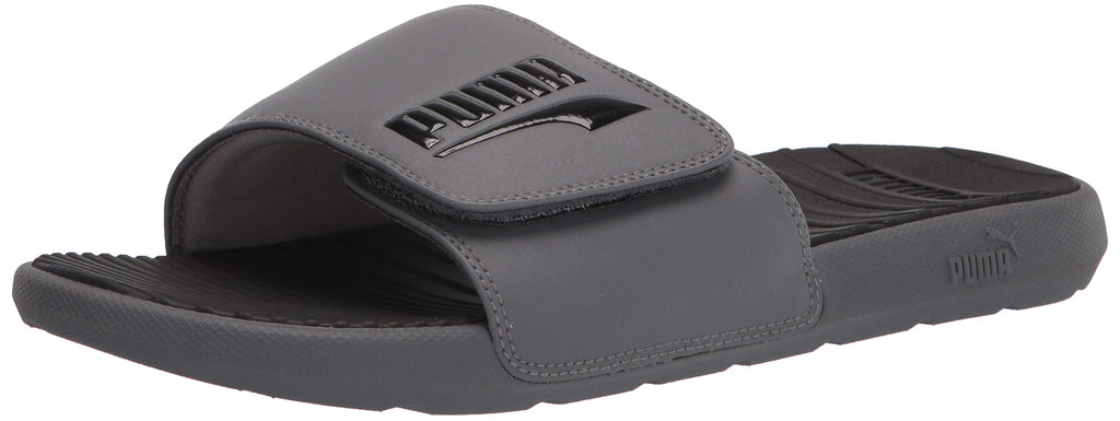 PUMA Men's COOL CAT 2.0 ALTERNATIVE CLOSURE FS Slide Sandals, CASTLEROCK-Puma Black, 10