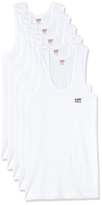 Lux Venus MenS Solid Vest (Pack Of 5) (Venus_Wh_Rns_5Pc_White_75 Cm)