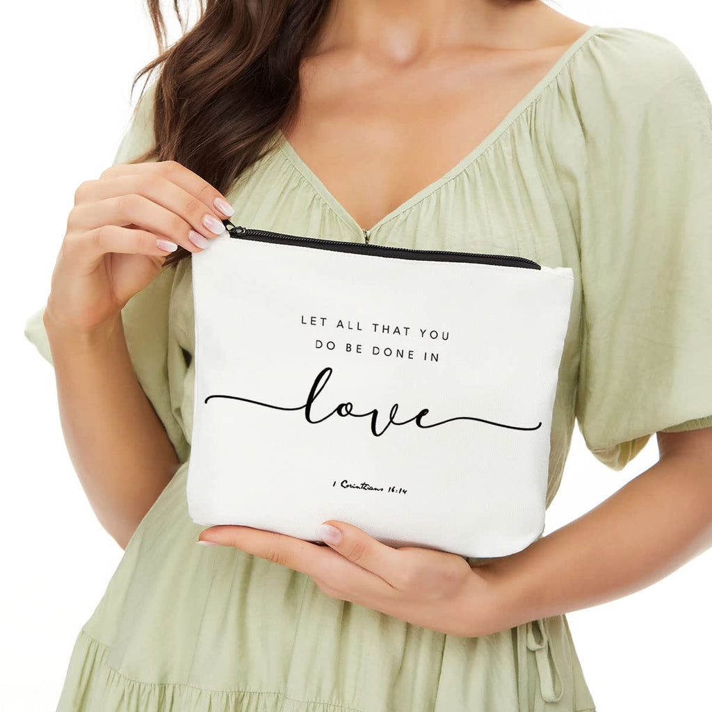 JIUWEIHU Christian Gifts for Women, Religious Gifts for Women-You Do Be Done in Love 1 Corinthians 16:14 - Inspirational Quote B