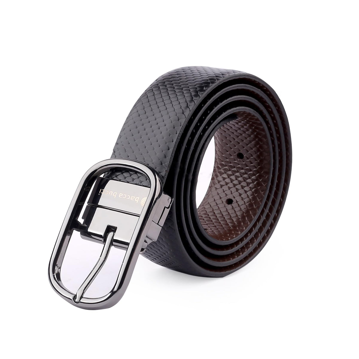 Bacca Bucci MenS Leather Belt (Bbba1029X44_Black & Brown) 44-46