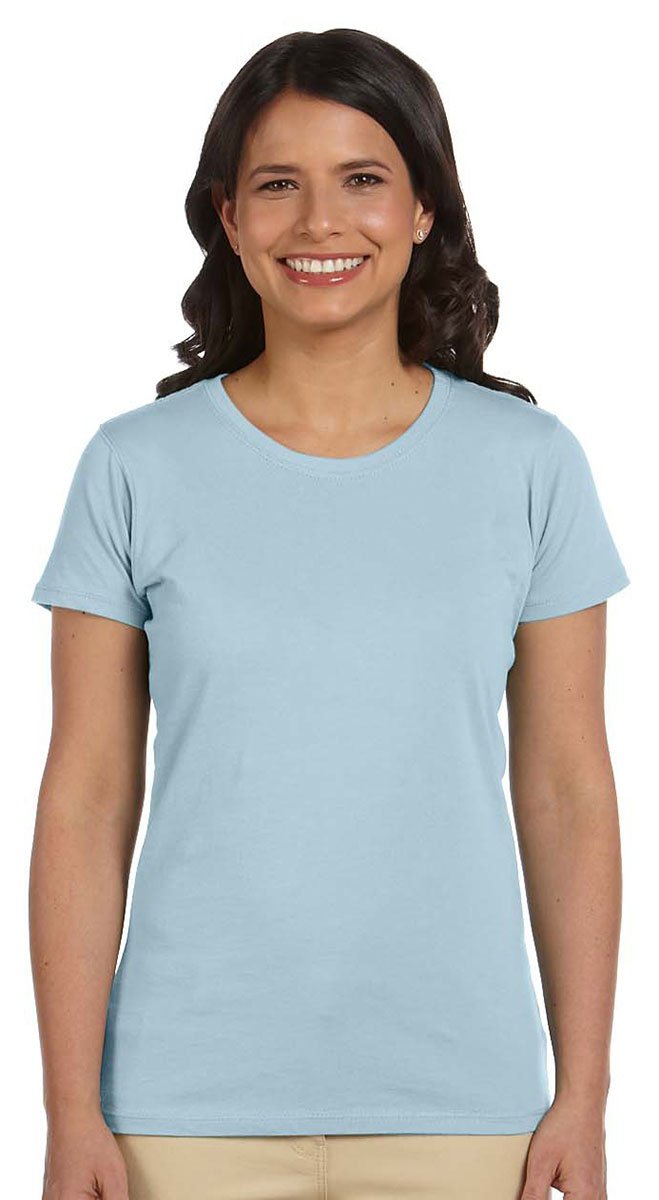 Ladies 44 oz 100% Organic cotton classic Short-Sleeve T-Shirt - BLAcK - S(D0102H7ZQY6)