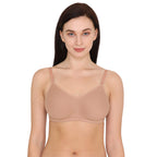 Zivame Womens Cotton Non-Padded Wire Free Regular Bra Beige