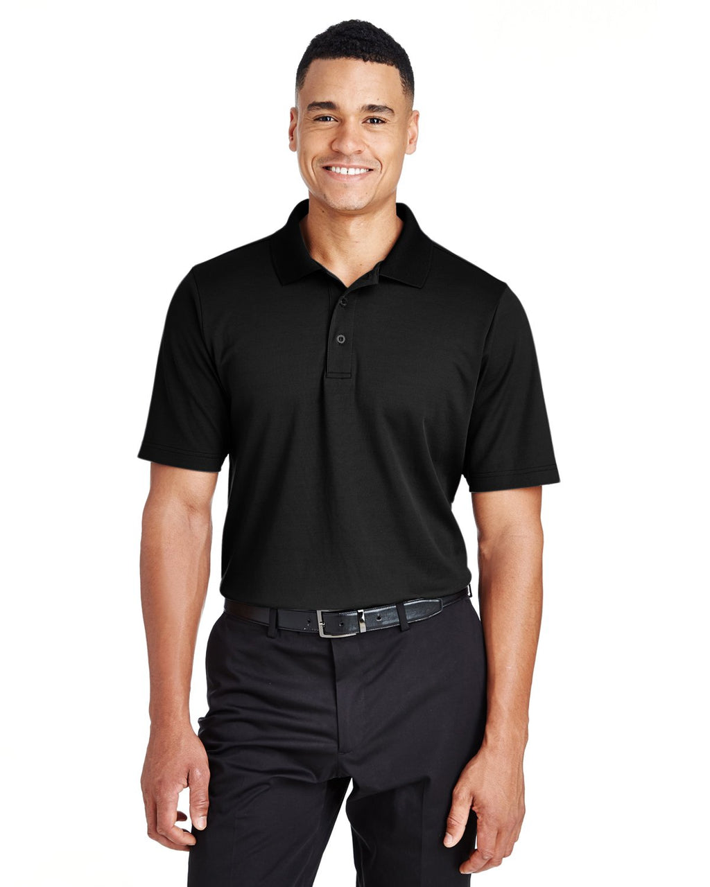 crownLux PerformanceMens Plaited Polo - gRAPHITE - 2XL(D0102H7NS9X)