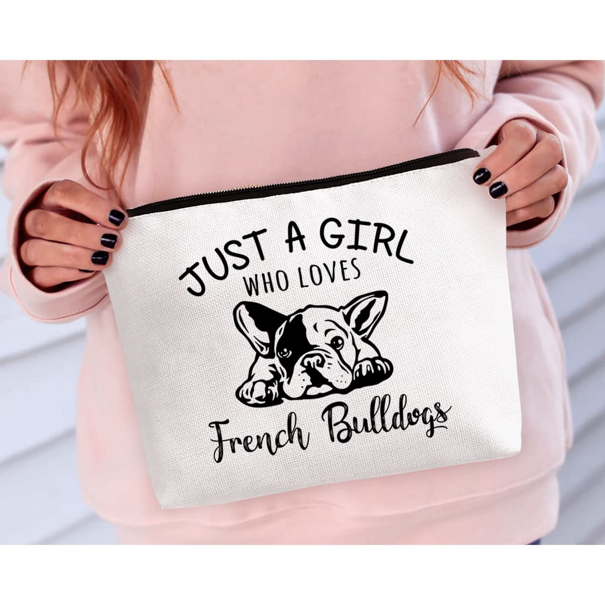 BiuNiuring French Bulldog Gifts for Women, French Bulldog Gifts for French Bulldog lovers, Bulldog Pet Makeup Bag, Who Loves Fre