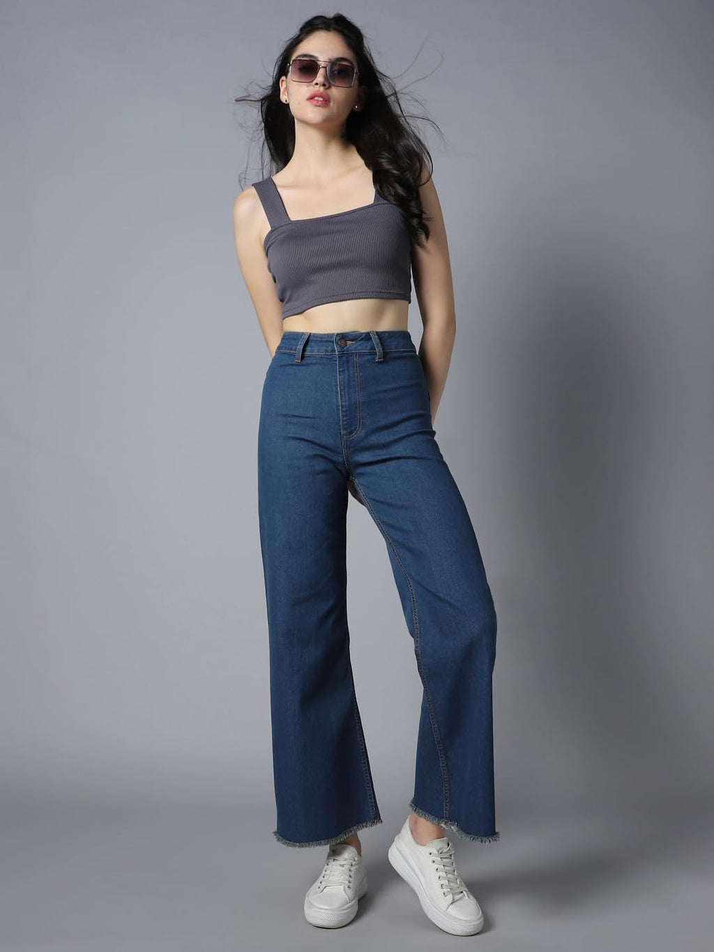 High Star Women 90 Marine Straight Fit High-Rise Stretchable Jeans