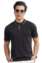 ADRO Polo T Shirt for Men | Black Polo T-Shirt | 100% Cotton Polo Tshirt | Regular Fit Polo| Available in Plus Size Polo|PN24-ST