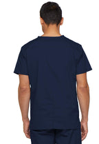 Dickies mens Big & Tall V-neck Double Chest Pocket Top medical scrubs shirts, Navy, 5X-Large Big US