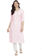 Ketch WomenS Polyester Regular Fashion Kurta (Khku000029_Pink), Xl