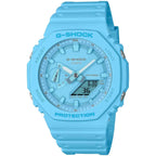 G-Shock Casio Analog-Digital Carbon Core Guard Tone-on-Tone Light Blue Resin Strap Watch 48.5mm - GA2100-2A2