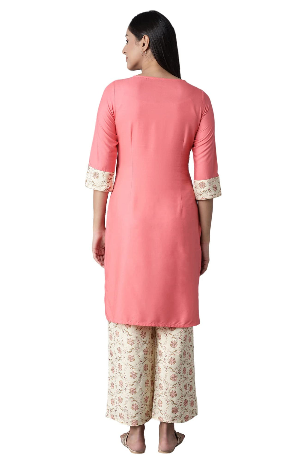 Aurelia Viscose Women Straight Kurta & Palazzo