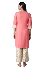 Aurelia Viscose Women Straight Kurta & Palazzo