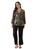 Stylum Womens Floral Printed Katha Cotton Kurti Pant Set