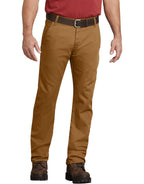 Dickies mens Tough Max Duck Carpenter Pants, Stonewashed Brown Duck, 40W x 32L US