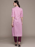 Ishin Women'S Cotton A-Line Kurta