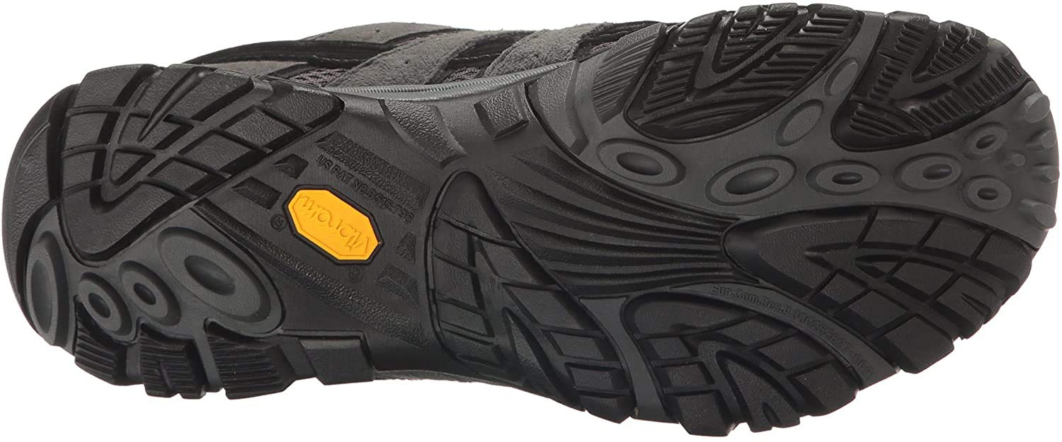 Merrell Mens Moab 2 Waterproof Hiking Shoe, Granite, 8 Wide US