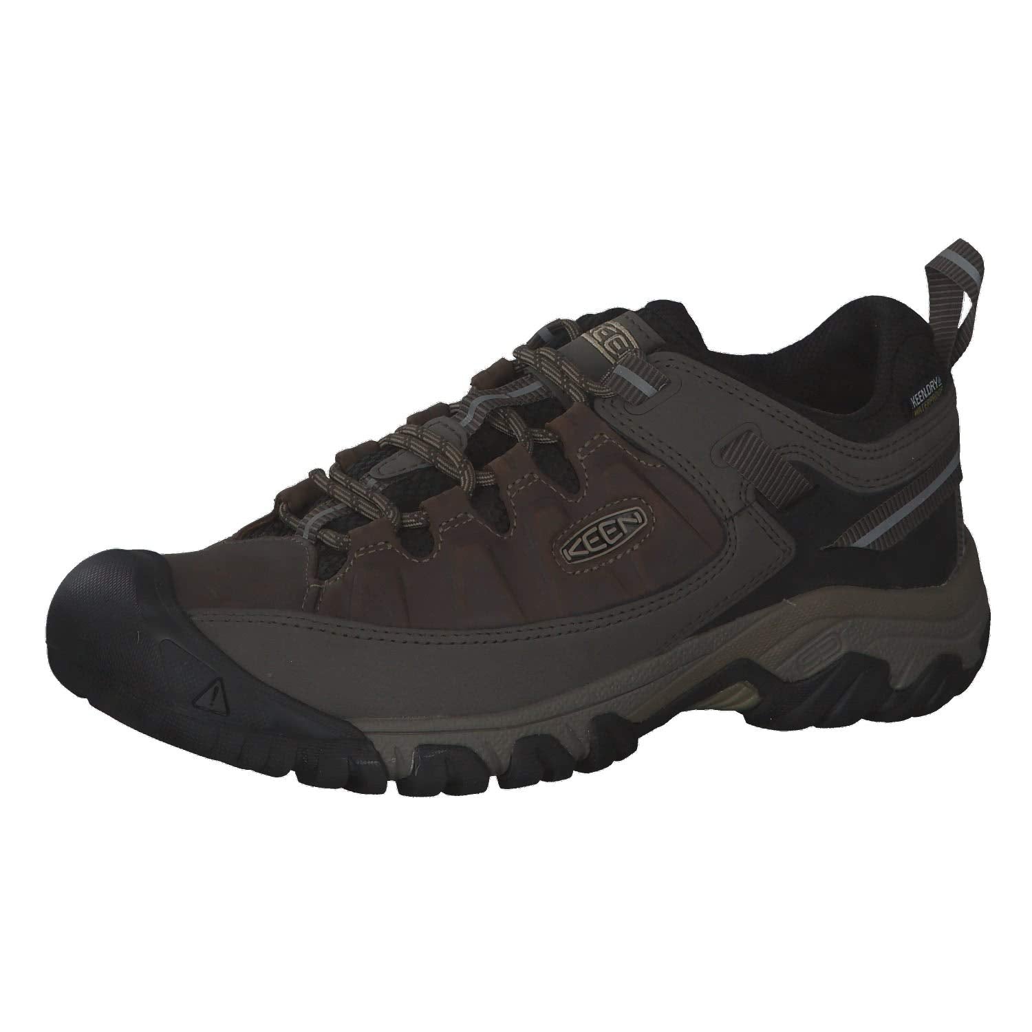 KEEN Mens Targhee 3 Low Height Waterproof Hiking Shoes, Bungee cordBlack, 8 Wide