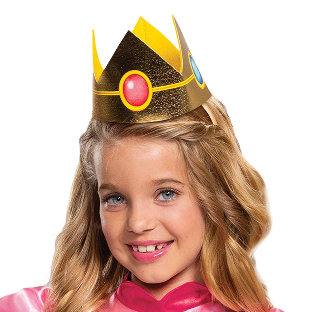 Disguise DG10690G Girls Princess Peach Classic Child Costume - Large 10-12