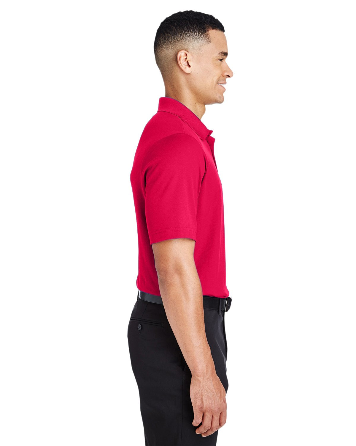 crownLux PerformanceMens Plaited Polo - gRAPHITE - 2XL(D0102H7NSQT)