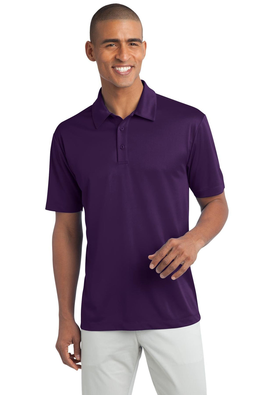 Port Authority Silk Touch Performance Polo M Bright Purple