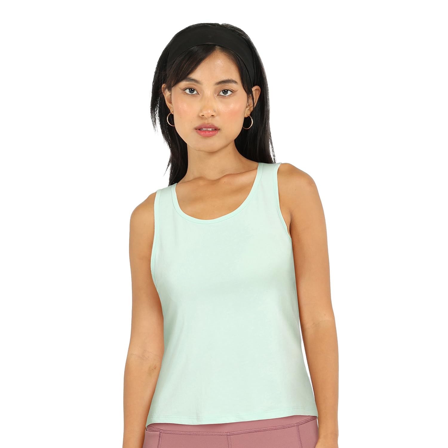 BlissClub Step Up Tank | Two Layer Fabric | Modal-Polyester | Sleeveless | Sweat-Wicking