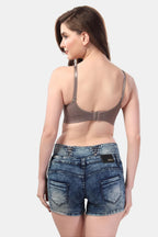 Fabme Womens Nylon-Spandex Wire Free Casual Full-Coverage Bra