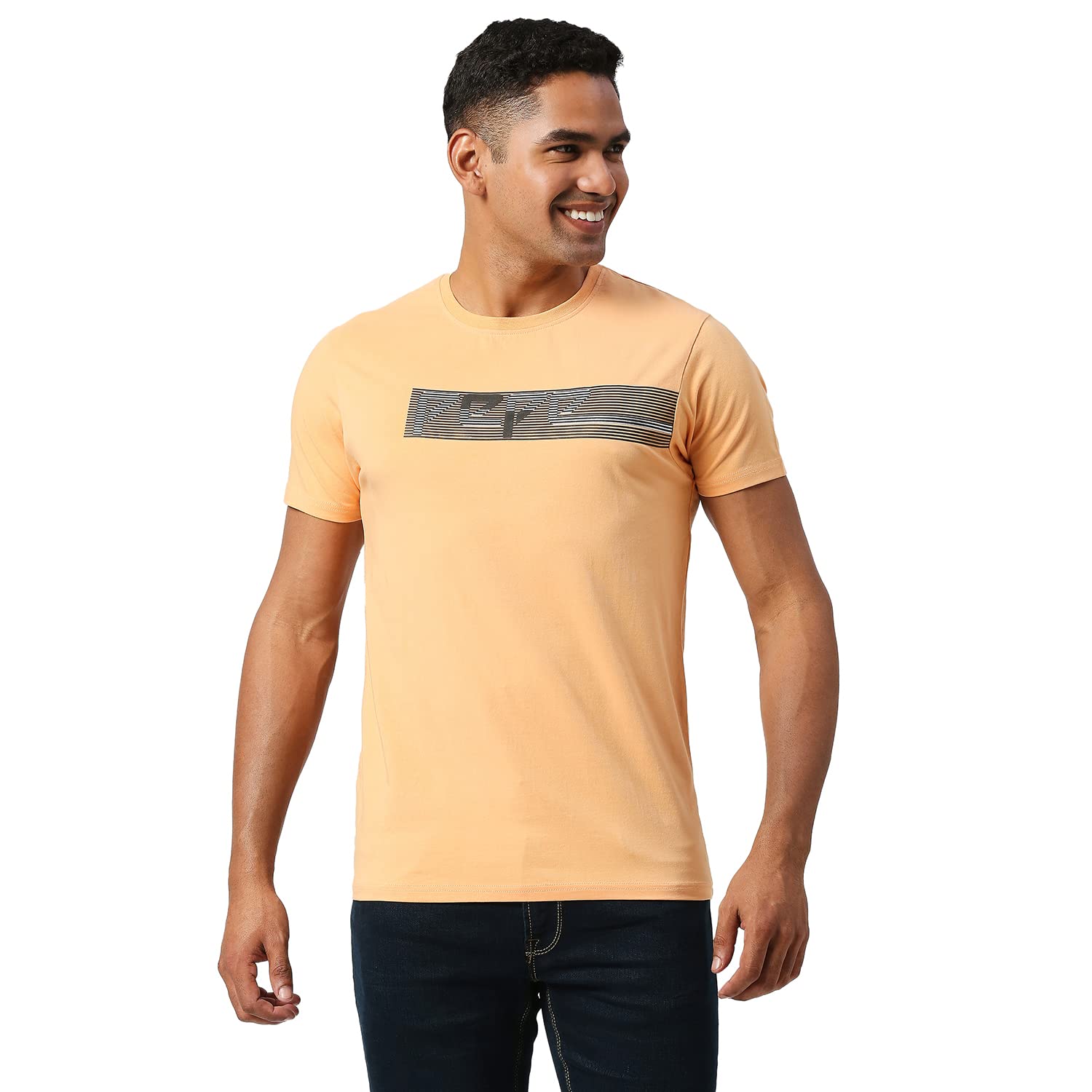 Pepe Jeans Kenoua Graphic Printed Tee, Orange, Xl