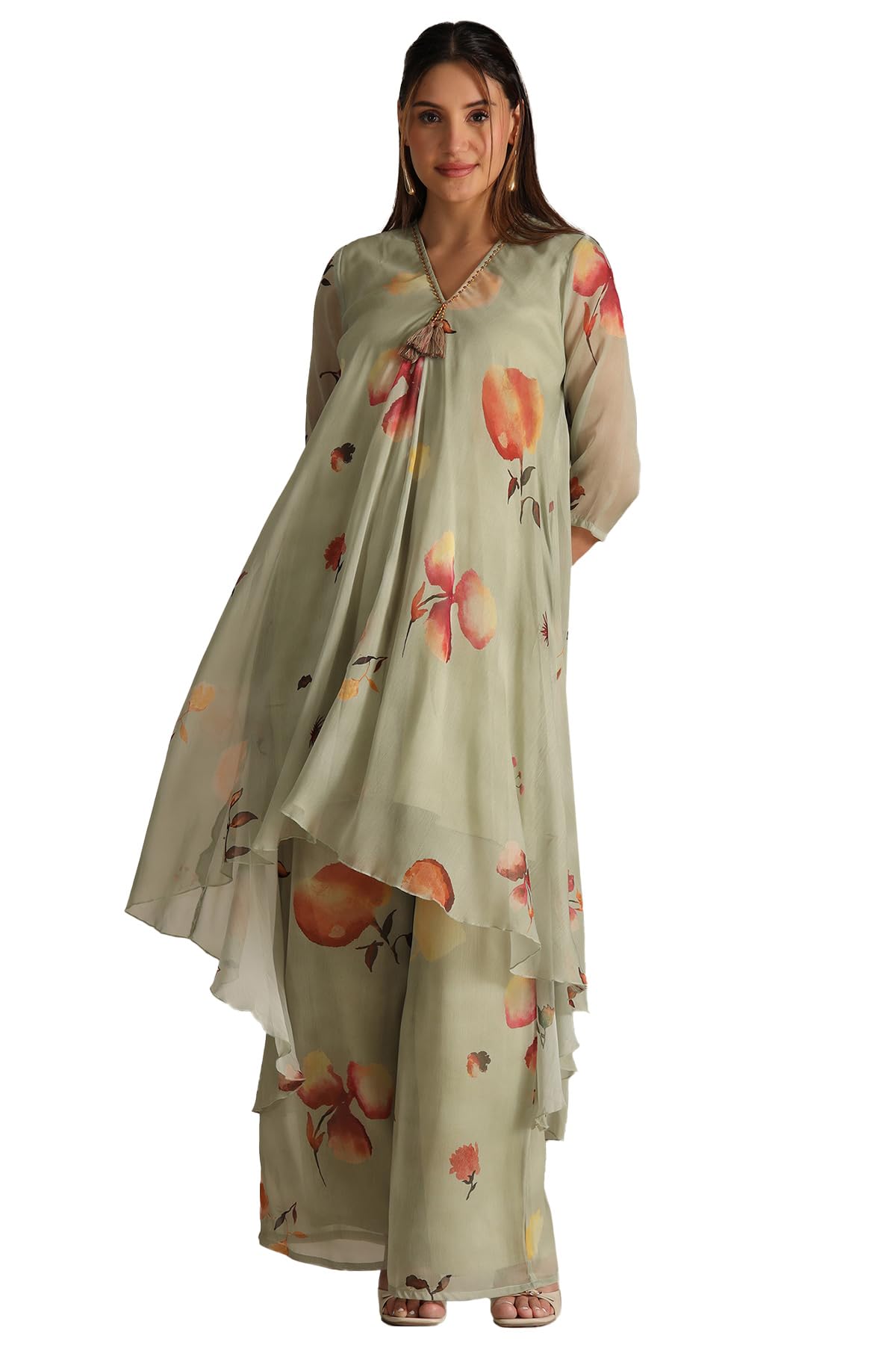 Soch Women Chiffon Salwar Suit Set (