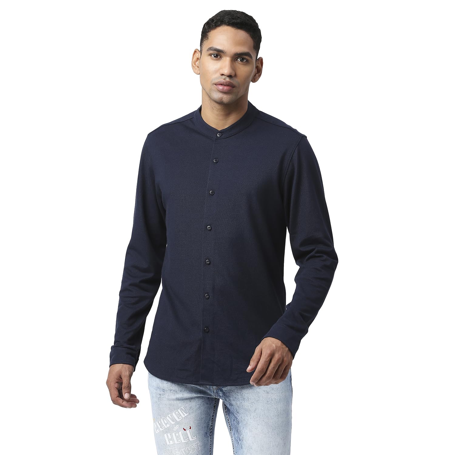 Pepe Jeans Mens Zoe Twill Checks Shirt, Midnight,Xl