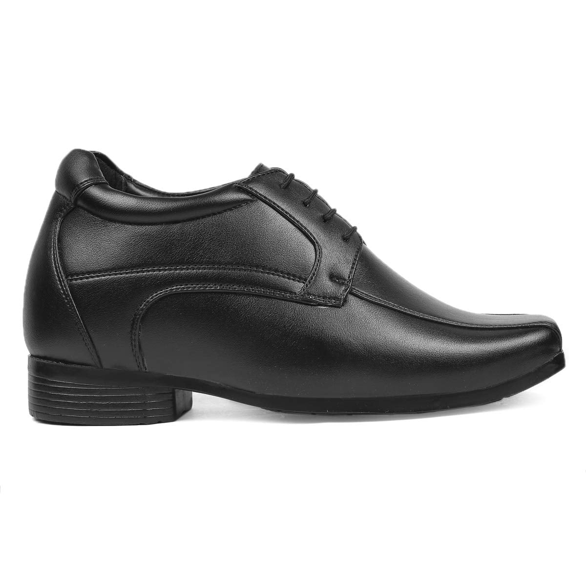 BXXY 3 Inch Hidden Height Increasing LaceUp Formal Wear Shoes for Men Black 7
