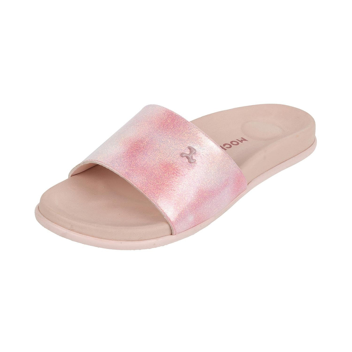 Mochi Women Pink Synthetic Leather Comfort Slider UK/3 EU/36 (41201) 3-36