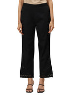 Libas WomenS Straight Fit Trousers (Pl1638_Black_Xxl)