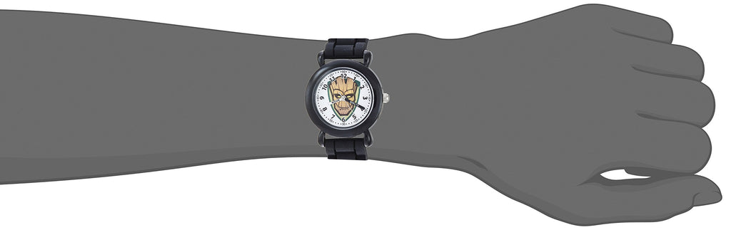 Marvel Kids' Plastic Time Teacher Analog Quartz Silicone Strap Watch